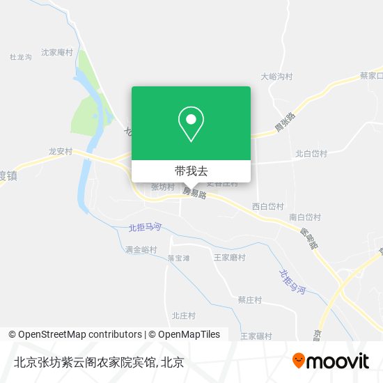 北京张坊紫云阁农家院宾馆地图