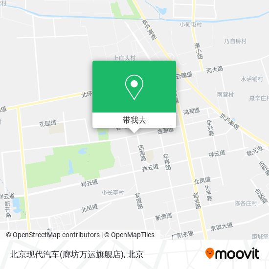北京现代汽车(廊坊万运旗舰店)地图