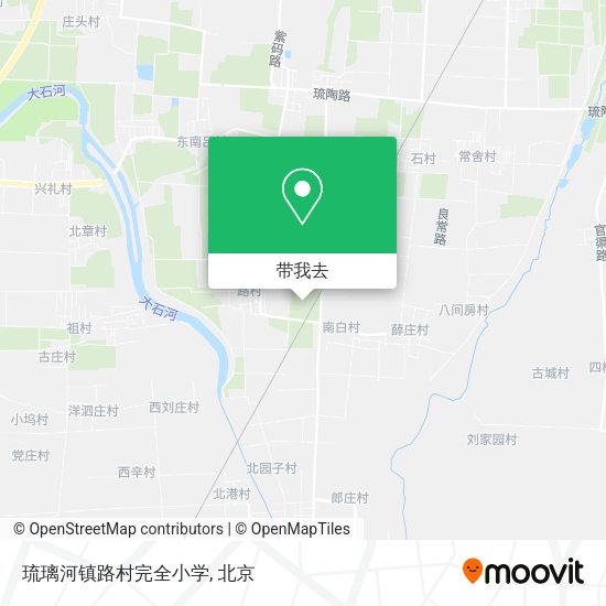琉璃河镇路村完全小学地图