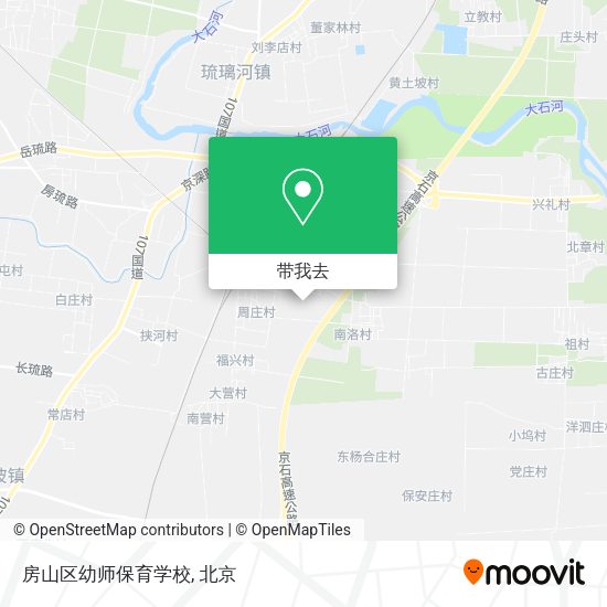房山区幼师保育学校地图