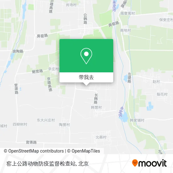 窑上公路动物防疫监督检查站地图