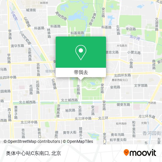 奥体中心站C东南口地图