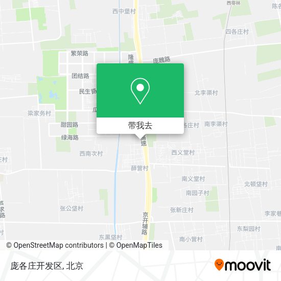 庞各庄开发区地图