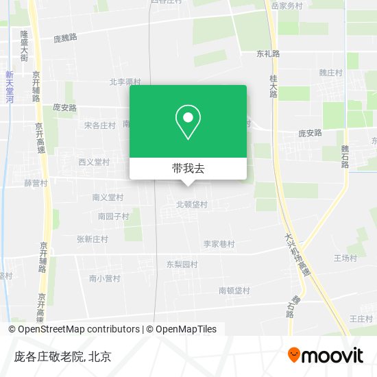 庞各庄敬老院地图