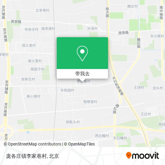 庞各庄镇李家巷村地图