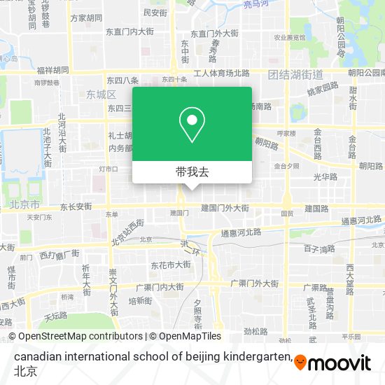 canadian international school of beijing kindergarten地图