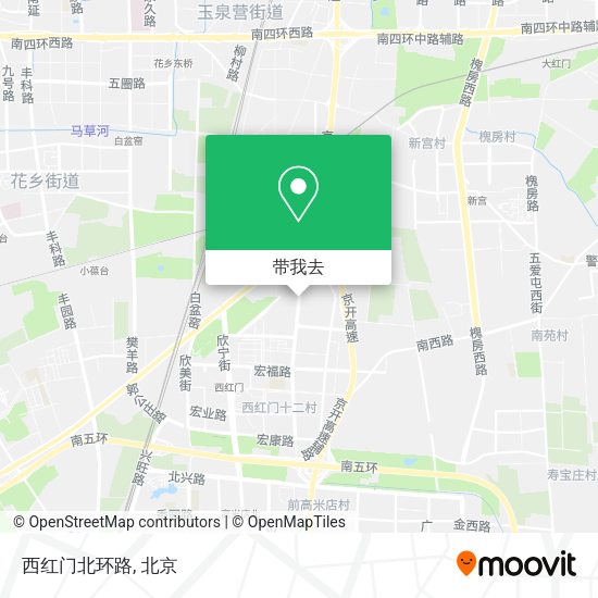 西红门北环路地图