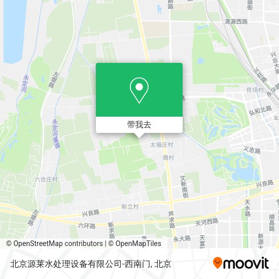 北京源莱水处理设备有限公司-西南门地图