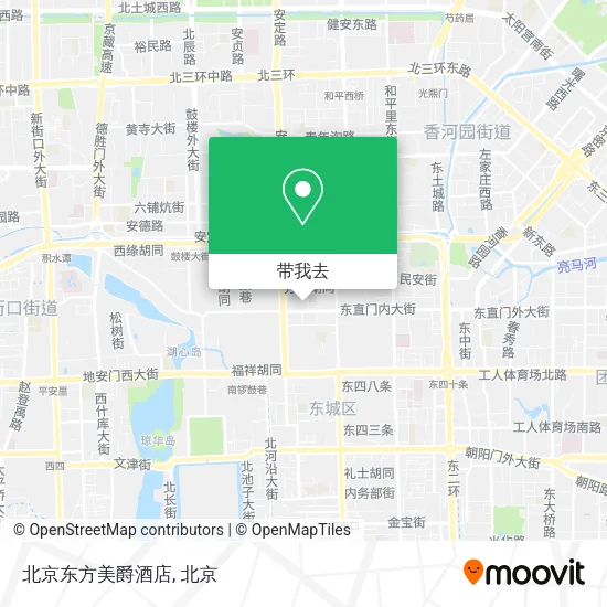 北京东方美爵酒店地图