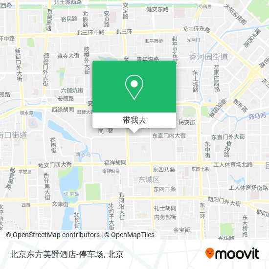 北京东方美爵酒店-停车场地图