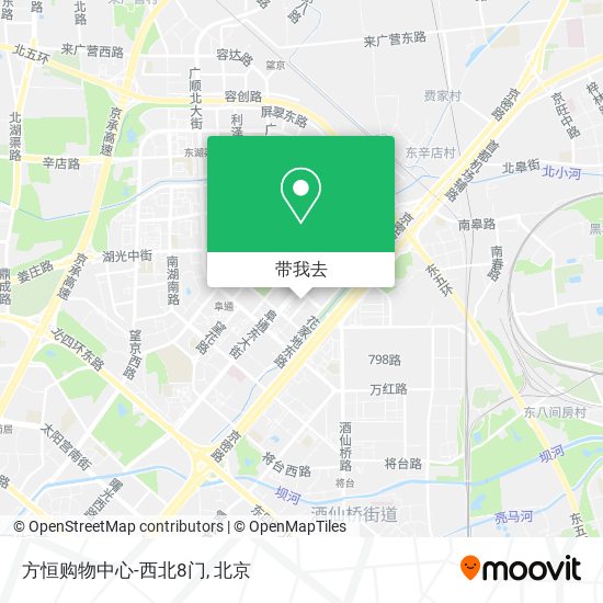 方恒购物中心-西北8门地图
