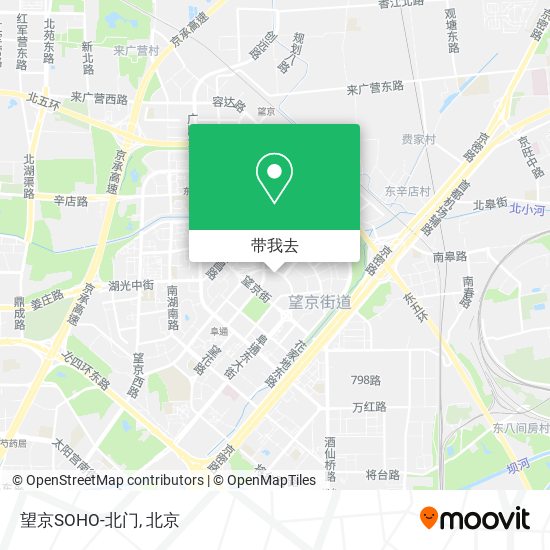 望京SOHO-北门地图