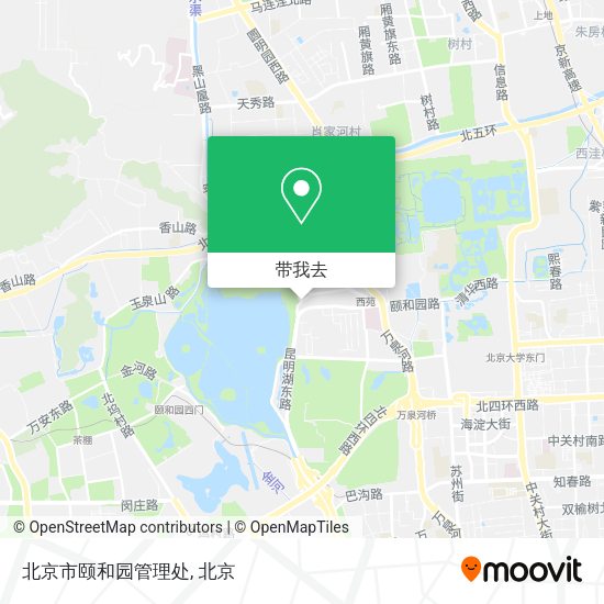 北京市颐和园管理处地图