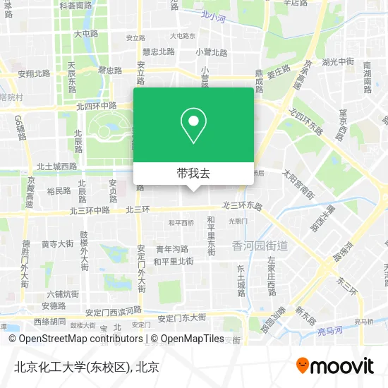北京化工大学(东校区)地图