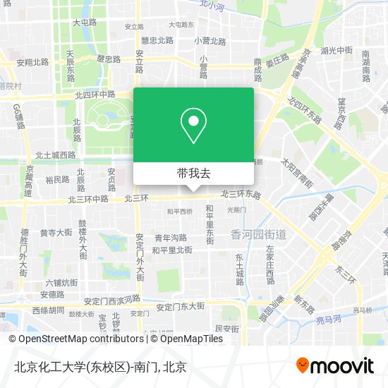 北京化工大学(东校区)-南门地图