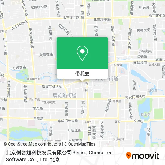 北京创智通科技发展有限公司Beijing ChoiceTec Software Co.，Ltd地图