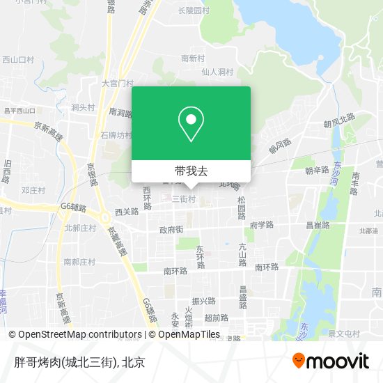 胖哥烤肉(城北三街)地图