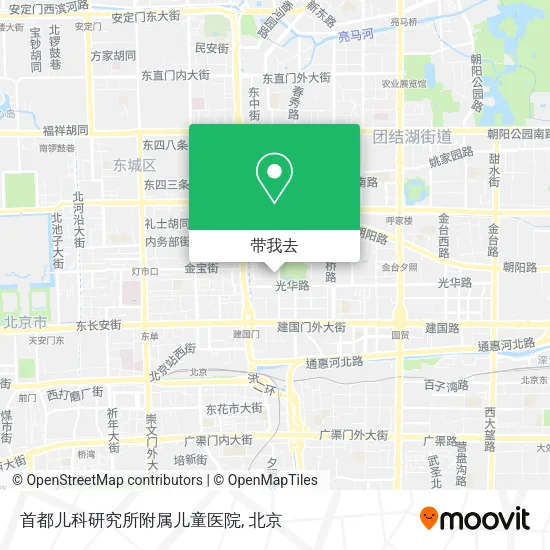 首都儿科研究所附属儿童医院地图