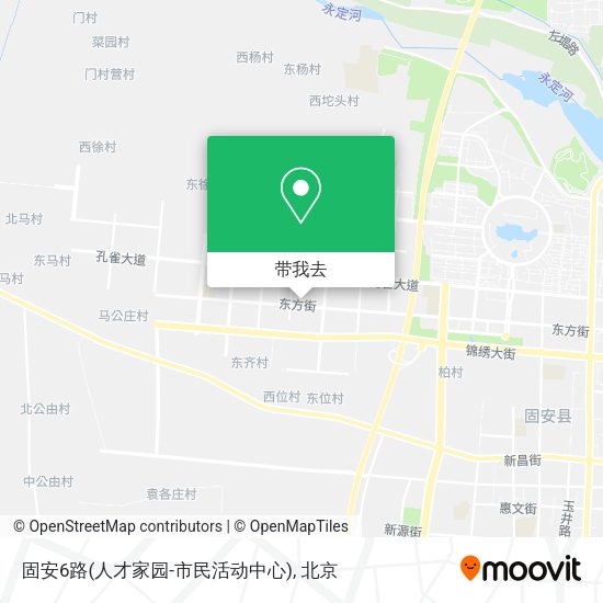 固安6路(人才家园-市民活动中心)地图