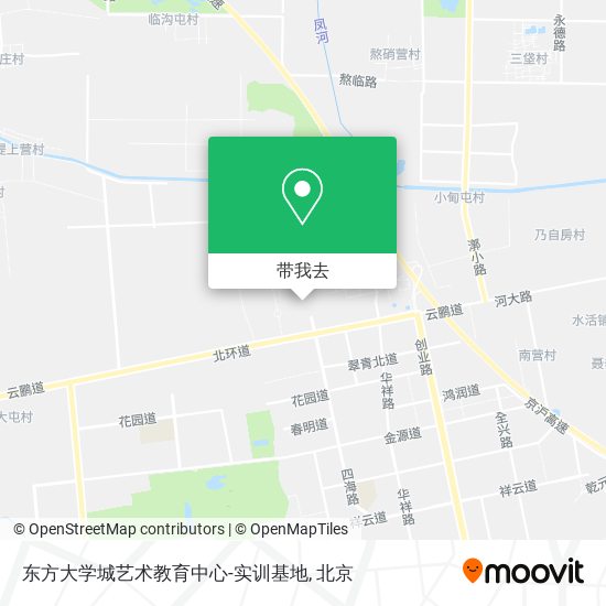 东方大学城艺术教育中心-实训基地地图