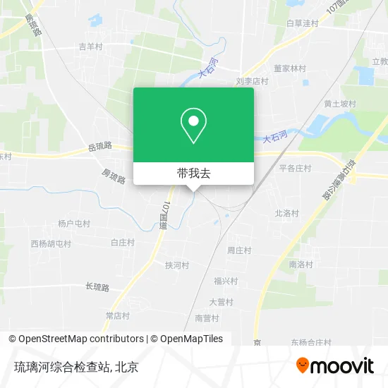 琉璃河综合检查站地图