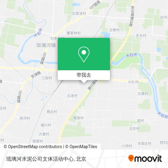 琉璃河水泥公司文体活动中心地图