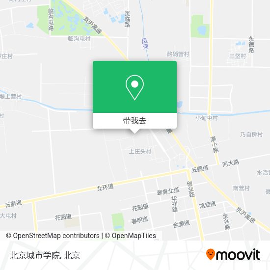 北京城市学院地图