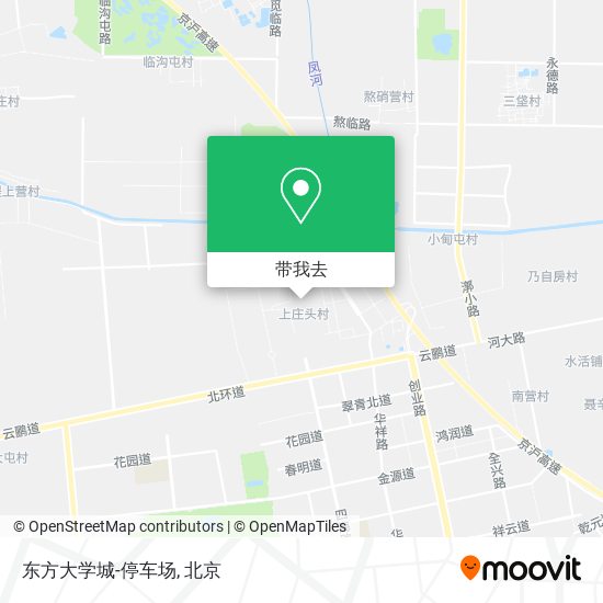 东方大学城-停车场地图