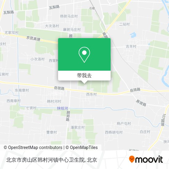 北京市房山区韩村河镇中心卫生院地图