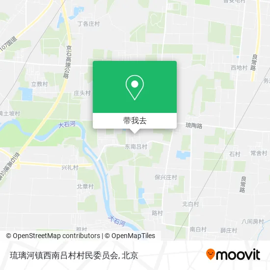琉璃河镇西南吕村村民委员会地图