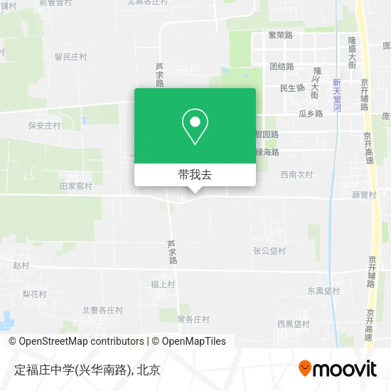 定福庄中学(兴华南路)地图