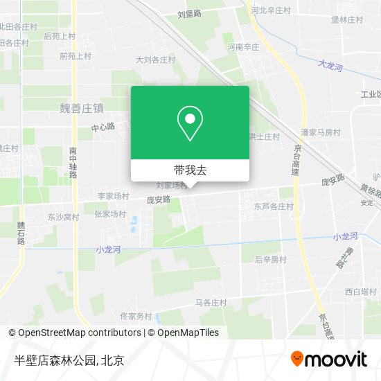 半壁店森林公园地图