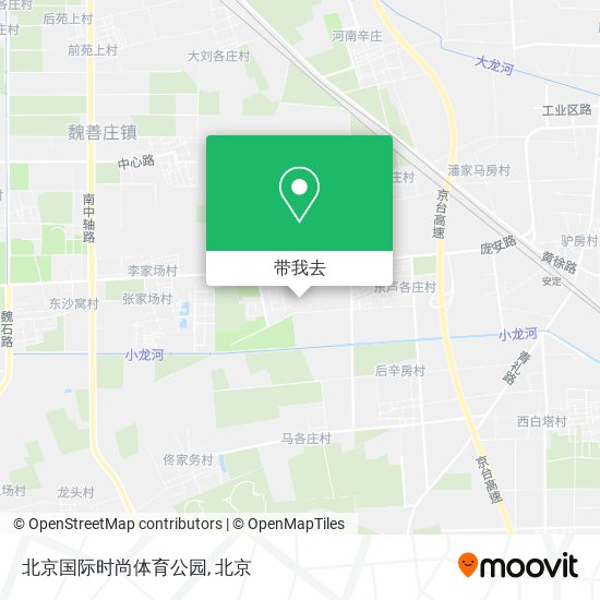 北京国际时尚体育公园地图