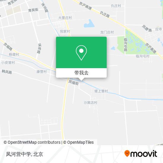凤河营中学地图