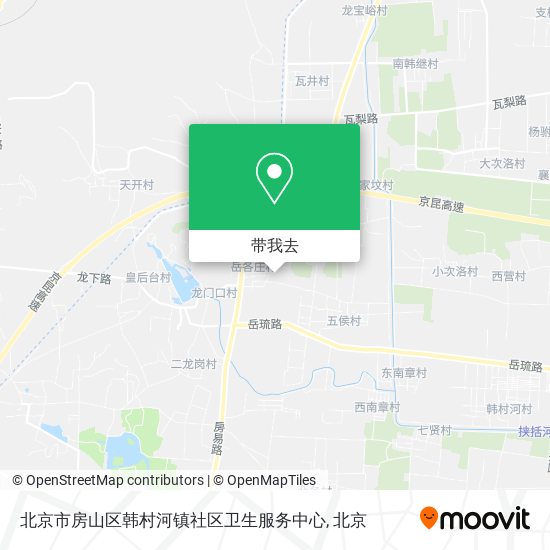 北京市房山区韩村河镇社区卫生服务中心地图