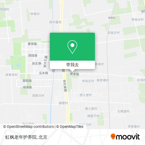 虹枫老年护养院地图