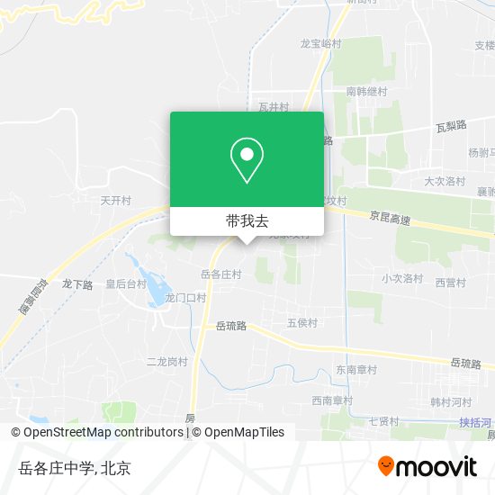 岳各庄中学地图