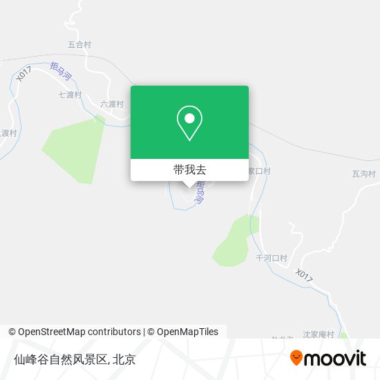 仙峰谷自然风景区地图