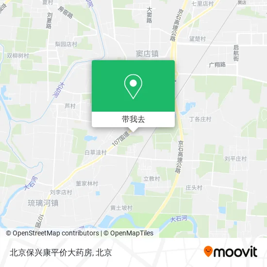 北京保兴康平价大药房地图