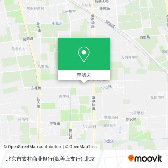 北京市农村商业银行(魏善庄支行)地图