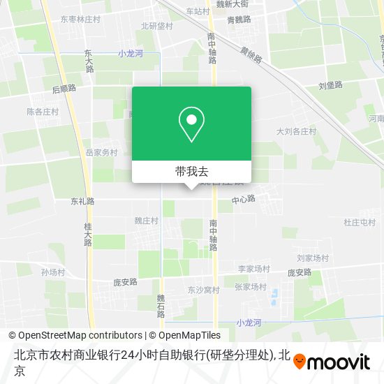 北京市农村商业银行24小时自助银行(研垡分理处)地图