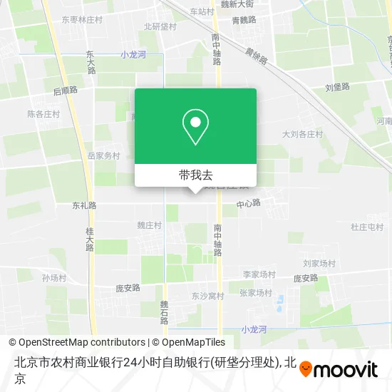 北京市农村商业银行24小时自助银行(研垡分理处)地图