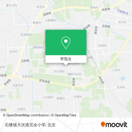 石楼镇大次洛完全小学地图