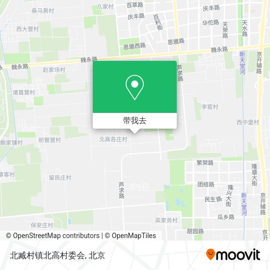北臧村镇北高村委会地图
