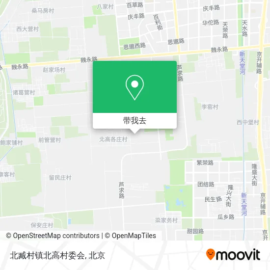 北臧村镇北高村委会地图