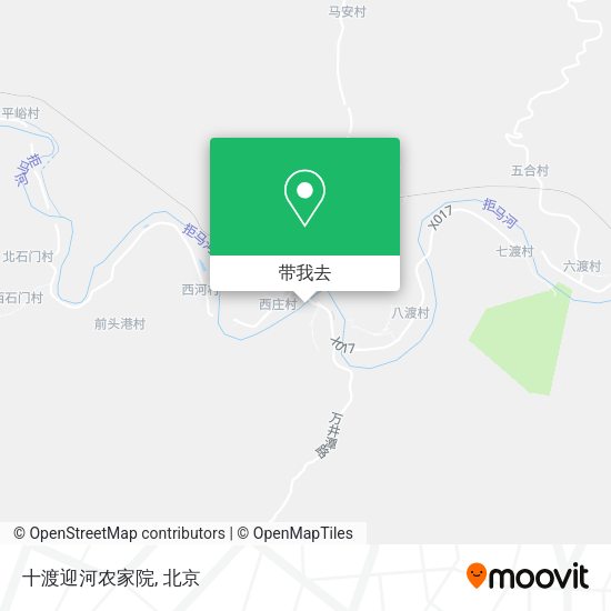 十渡迎河农家院地图