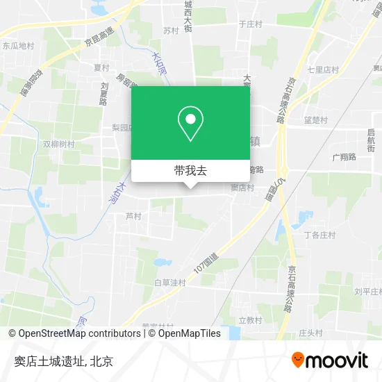 窦店土城遗址地图