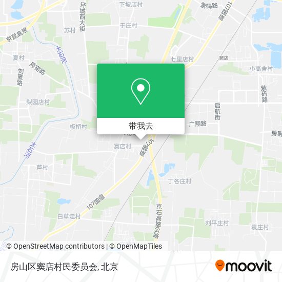 房山区窦店村民委员会地图