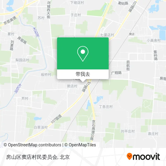 房山区窦店村民委员会地图