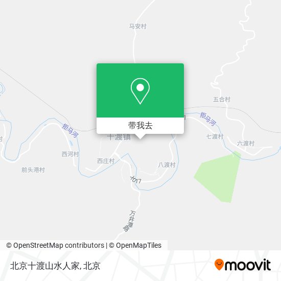 北京十渡山水人家地图